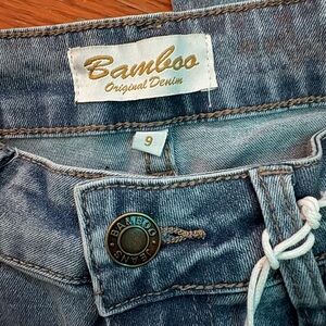 BAMBOO Super Soft Bootcut Jeans in Blue